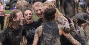 Mud volleyball