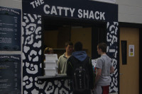 Students visit the Catty Shack during seminar on Wednesday, Jan. 30.