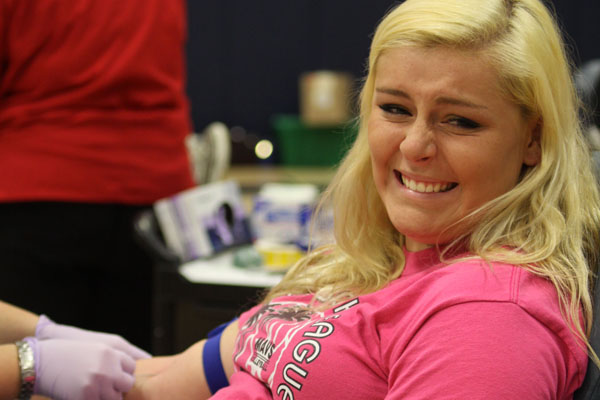 Students give blood to save lives