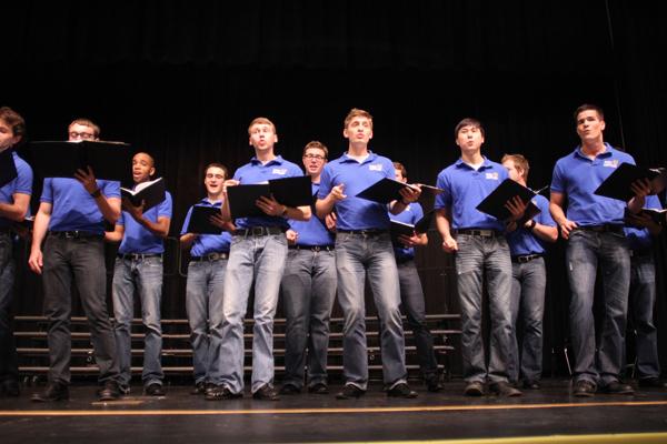 UMKC mens choir performs during seminar