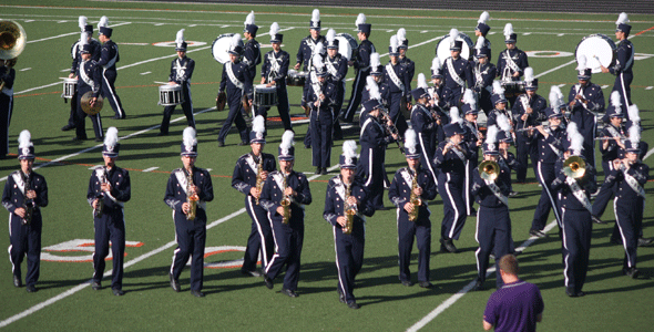 Marching band competes in Bonner Springs festival