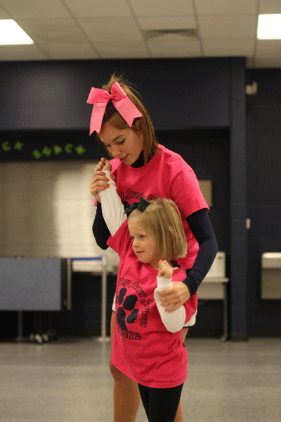 Mill Valley Cheerleaders hold annual Junior Jaguar Clinic