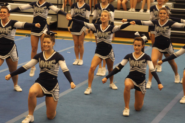 Cheer squad receives a two at competition