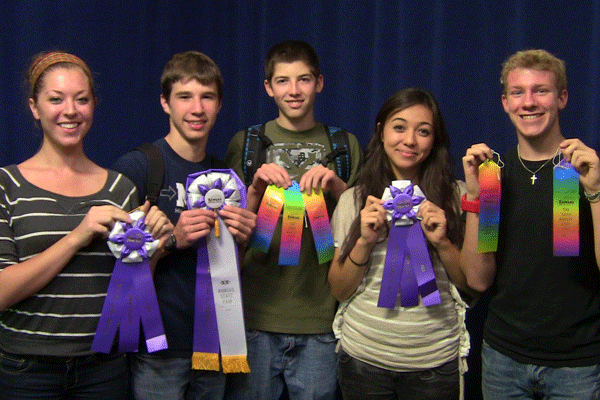 Broadcast students recieve awards at the Kansas State Fair