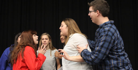 Drama class performs play written by senior 