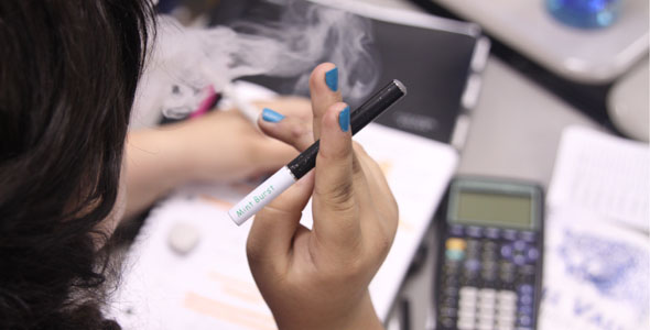 Rising use of electronic cigarettes in school