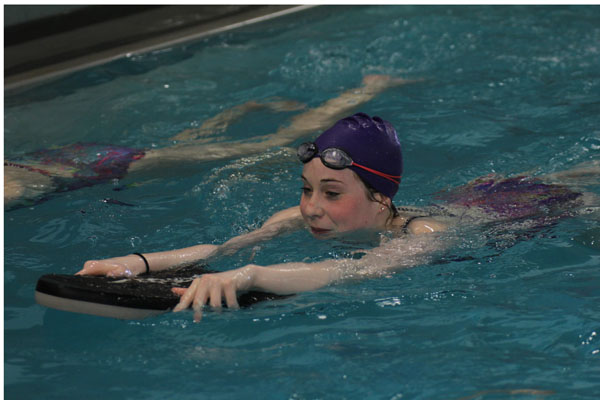 Freshman makes finals in state swimming meet