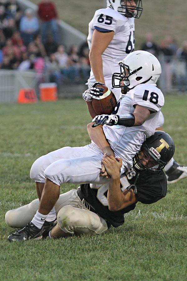 Jaguar football team defeats Turner High School 48-7.