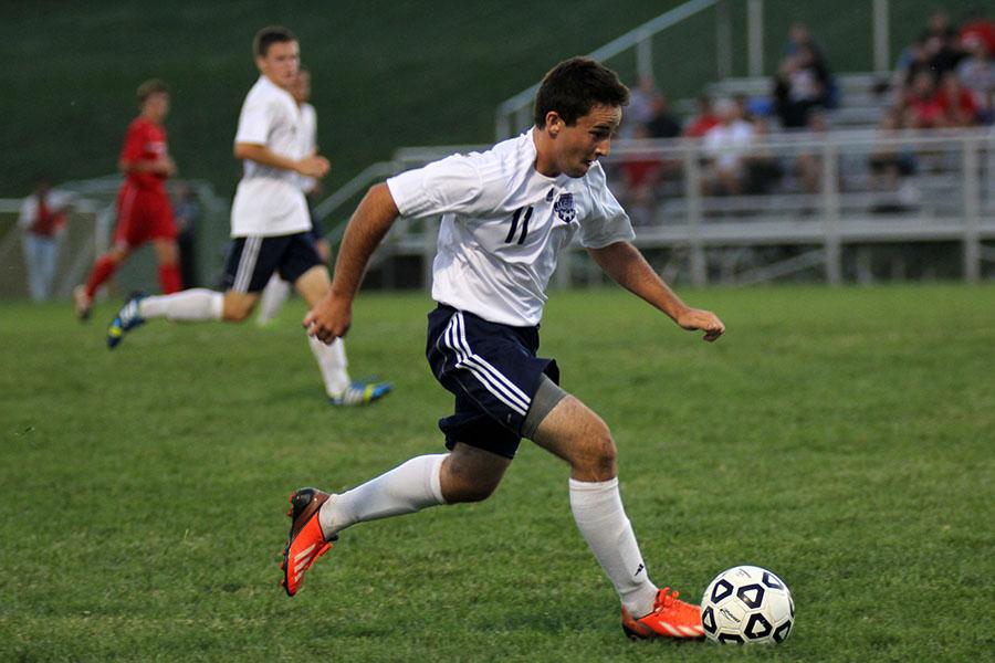 The boys soccer team defeated Lansing, 5-0, on Thursday, Oct. 3. The team is now 5-0 in league play and 7-1-2 overall.
