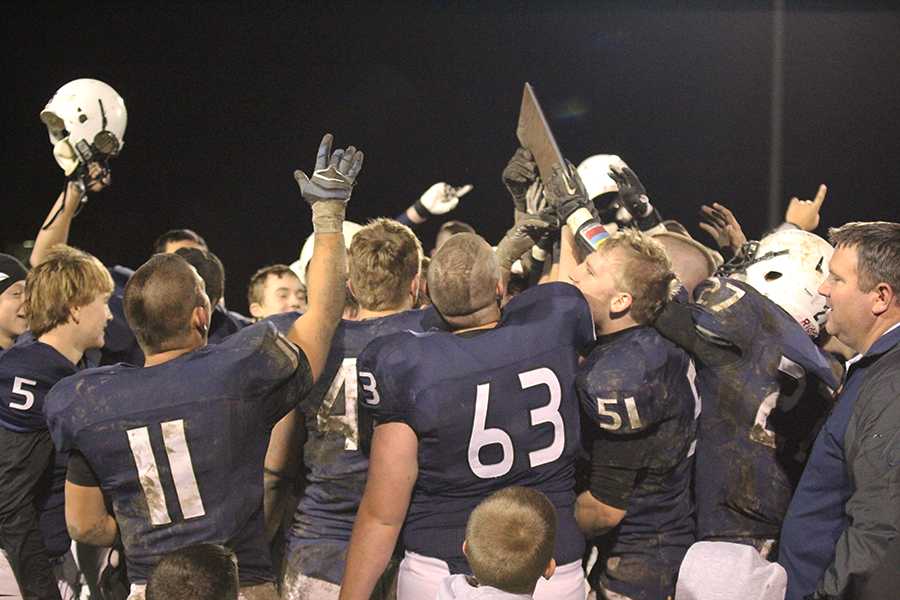 The football team won their fifth Kaw Valley League championship this year.