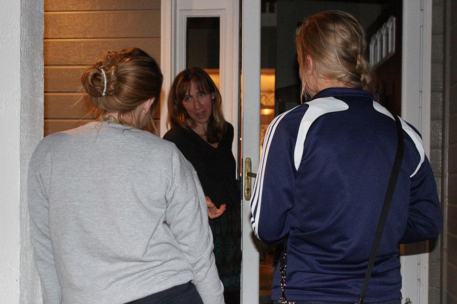 Junior Mikaela McCabe and sophomore Kaitlyn Moore participate in the StuCo program, Trick Or Treat So Others Can Eat. They went around to different local neighborhoods and trick or treated for cans to donate to a local charity.  Just a simple can can help, McCabe said.