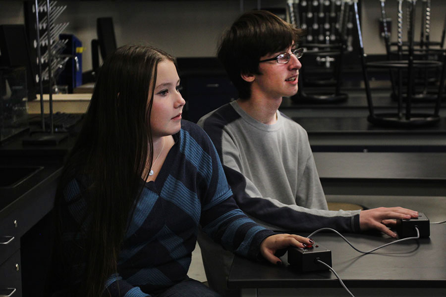 The Quiz Bowl team practices for its meet on Friday, Nov 9. 