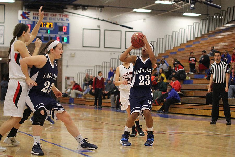 The Lady Jaguars defeated the Bishop Ward Cyclones 56-27 on Jan. 10.