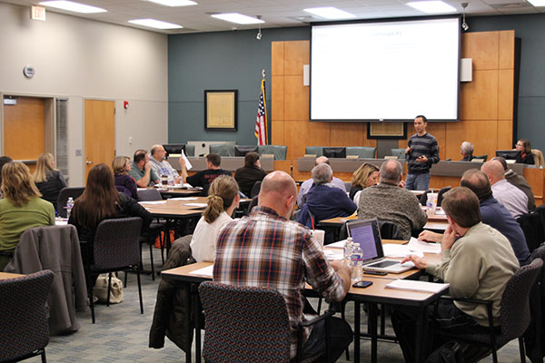 Boundary committee members listen to proposals Thursday, Jan. 16.