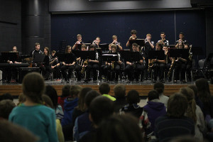 Jazz Band teaches elementary students through performance