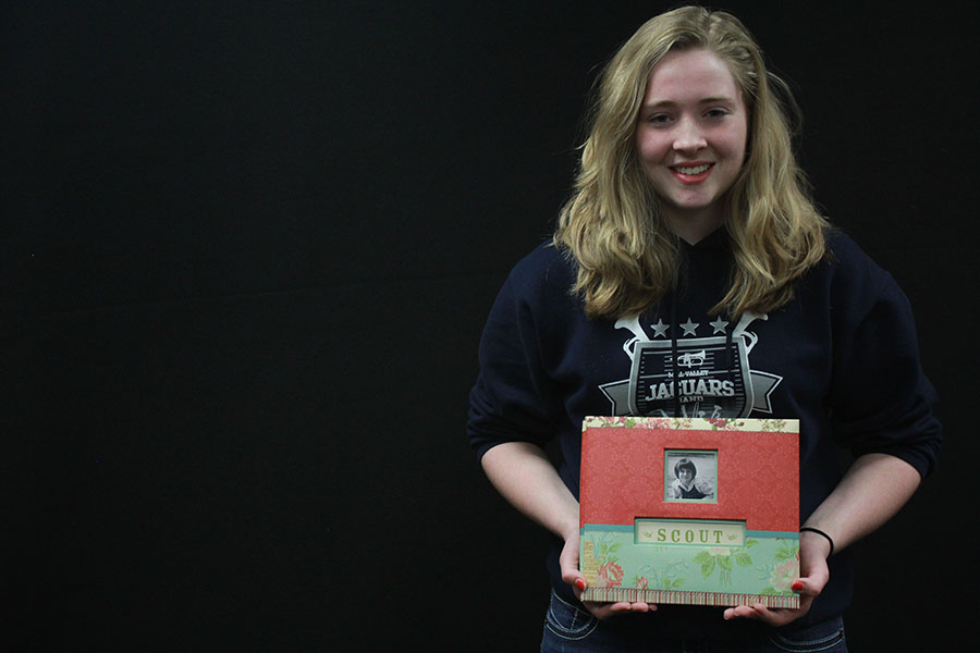 After completing her Pre-AP English character scrapbook for To Kill a Mockingbird on Tuesday, Mar. 11, Sophomore Isabel Crain shares what she liked about the project.