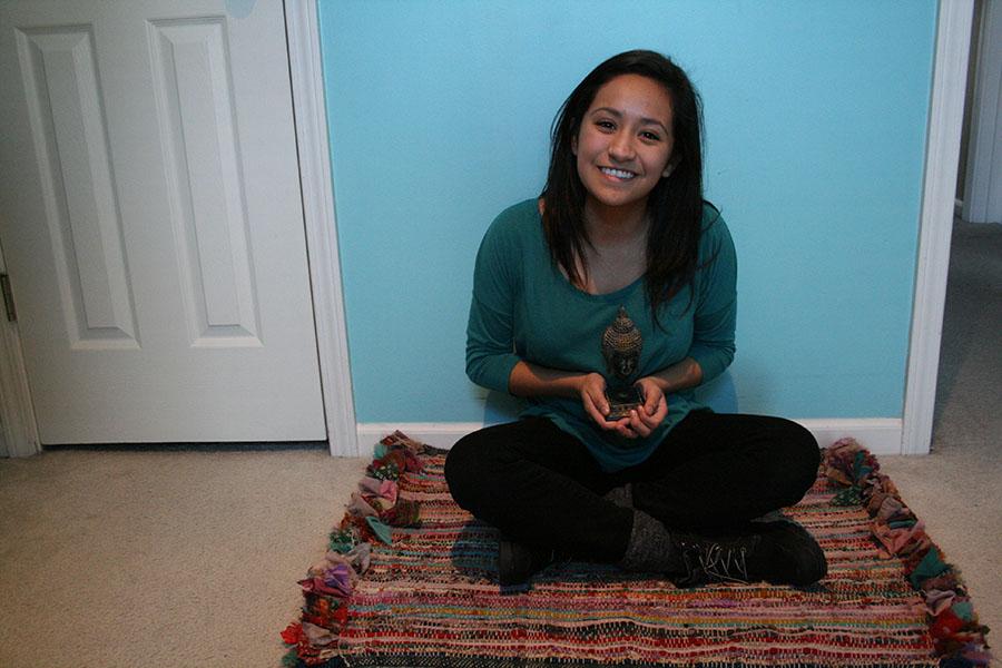 Living a life in devotion to the Buddha, freshman Marianna Cruz attends meditation services, as well as owning various items that symbolize her religion.