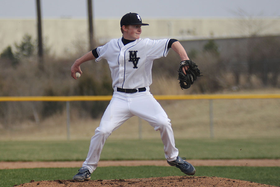 Boys baseball team defeats Bishop Ward 6-5 on Thursday, April 3.