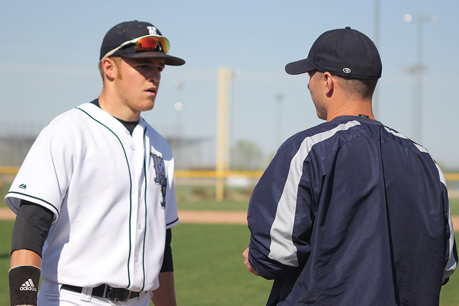 The baseball team defeated Piper 12-2 and 9-0 on Tuesday, April 22. 