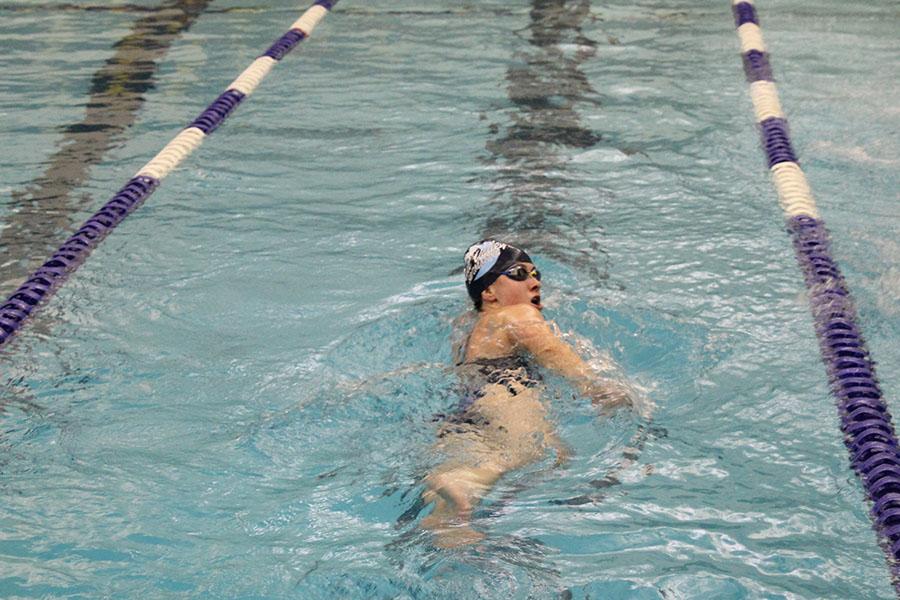 Girls swim team places second at Invitational