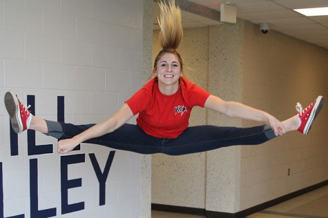 Junior Halie Breninger prepares with KC Cheer to compete at Worlds Cheer Competition