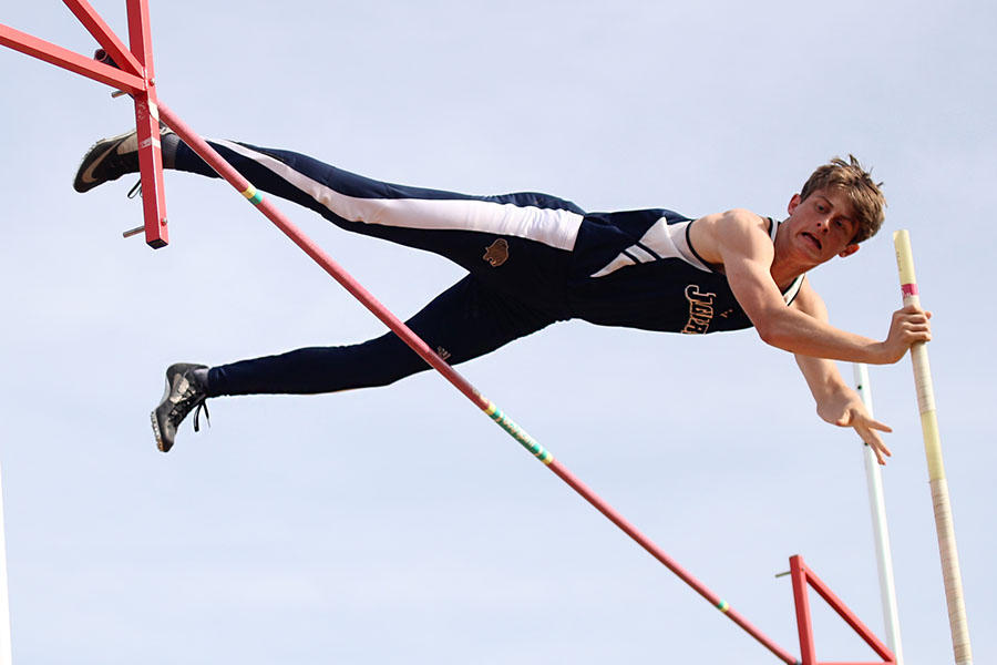 The girls and boys track and field team competed at Shawnee Mission West on Friday, April 25.