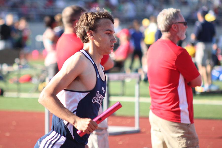 The boys and girls track teams competed at Shawnee Mission North on Friday, May 9. 