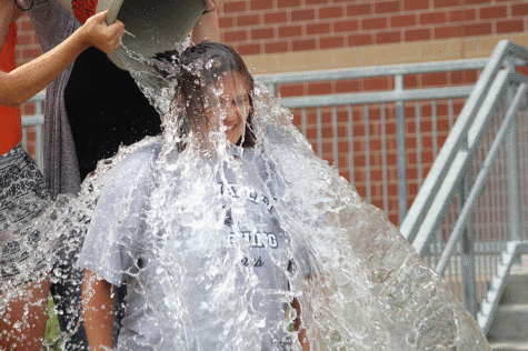 Students and staff take the ALS Ice Bucket Challenge