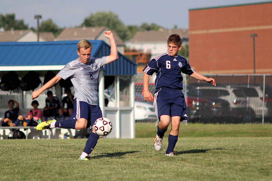 The+boys+soccer+team+had+a+scrimmage+as+part+of+Mill+Valley+Night+Lights+on+Friday%2C+Aug.+29.+