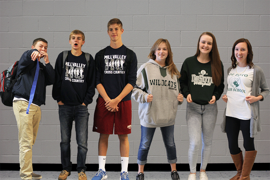 With the new open enrollment policy, sophomores Brady Herron, Aaron Kofoid, and Garrison Fangan all decide to stay at Mill Valley, while freshman Reaghan Wharff and Autumn King and sophomore Sophie Reeves took the opportunity to transfer to De Soto High School at the beginning of the school year. King is satisfied with her choice of switching. With smaller schools you get more one on one time with teachers, King said.