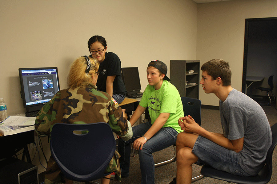 Robotics members prepare for their season and upcoming competition on Thursday, Oct. 2 by learning building techniques.