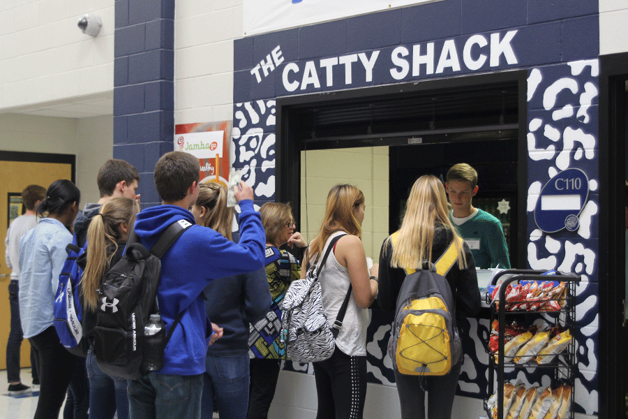 Students gathered before school, in seminar and after school  at the Catty Shack on Tuesday, Nov. 4 to see what was new. 