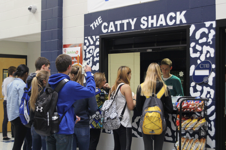 Students gathered before school, in seminar and after school at the Catty Shack on Tuesday, Nov. 4 to see what was new.