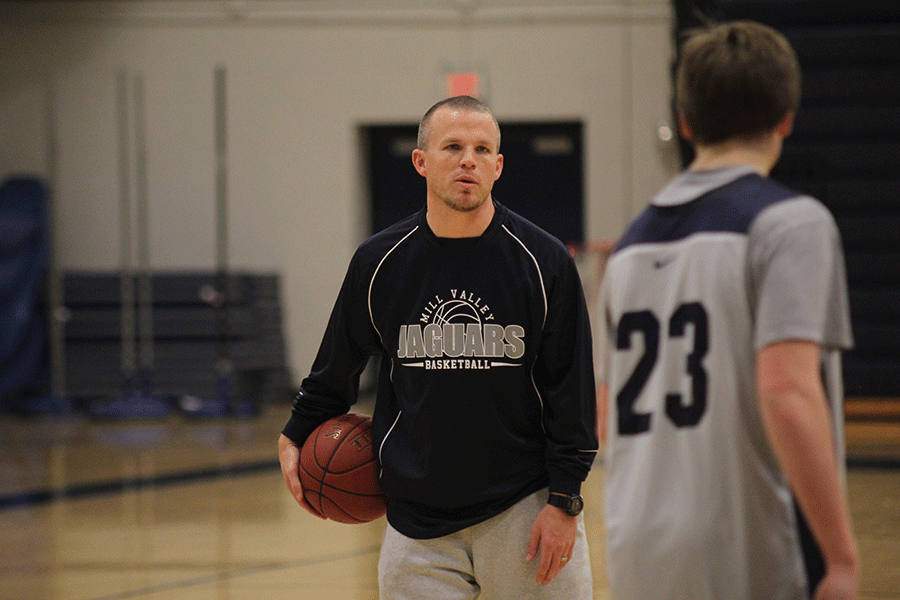 Head coach Mike Bennett oversees practice on Thursday, Dec. 4.