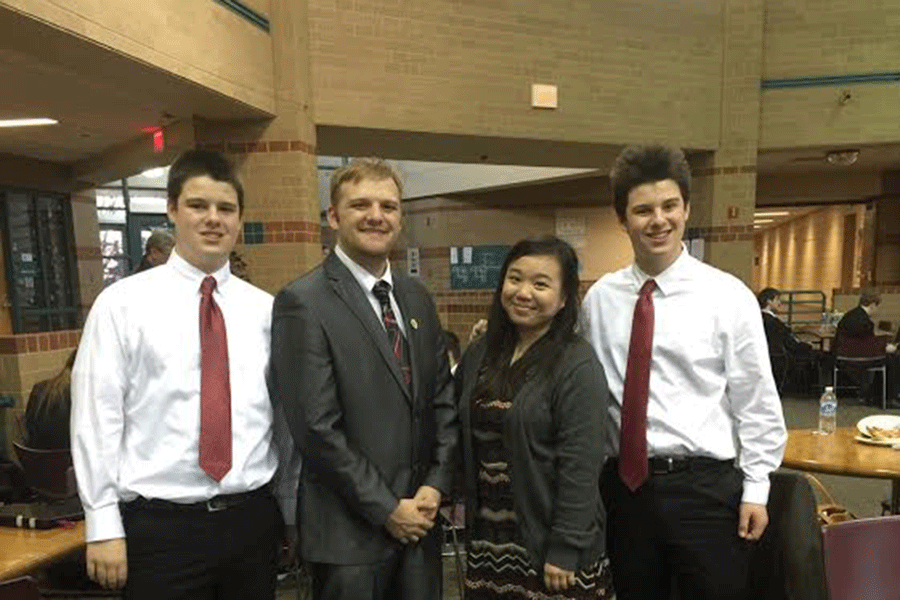 In Derby, Kansas on Friday, Jan. 16, seniors Eli Shaehan and Val Nguyen competed in the state debate tournament, going 4-2. They competed with juniors Jack and Nick Booth who went 3-3.