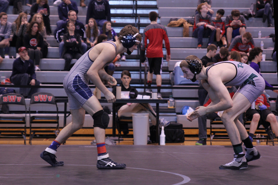 Senior Logan Marx competed at regionals on Saturday, Feb. 21. In the 138 weight class.