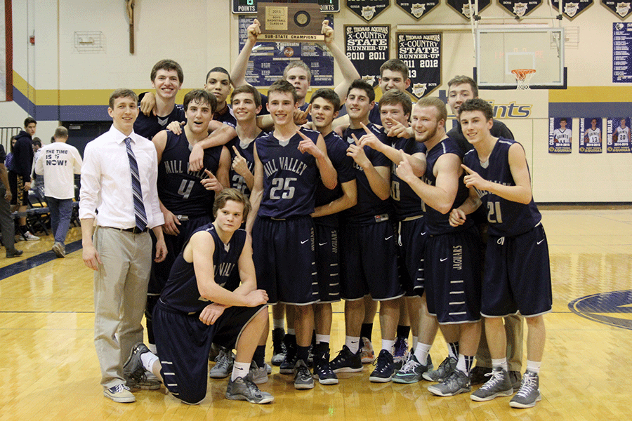 The Jaguars defeated the Saints 41-39 to earn them a trip to the state tournament in Topeka. 