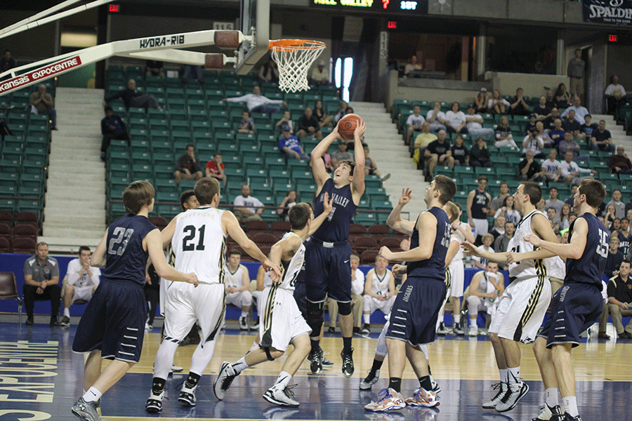 Junior Logan Koch goes up for a shot.