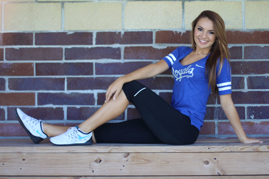 Senior Allison Eigsti is a member of the 2015 Kansas City Royals KCrew. 
