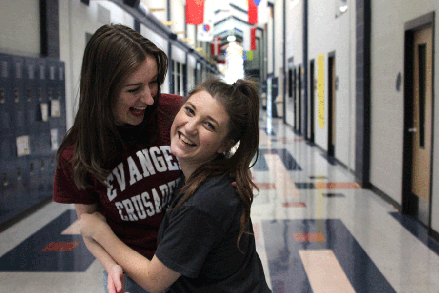 Senior best friends Laura Earlenbaugh and Brienna Kendall prepare to be roommates in college