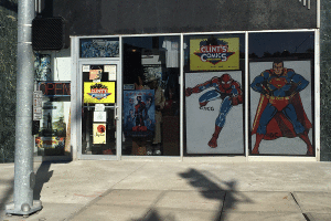 Clint's Comics off of Main Street in Kansas City, Missouri.