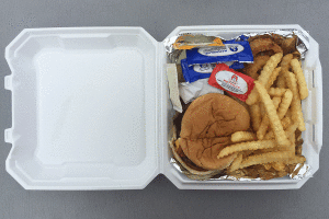 The Kelly Burger combo from Grandstand Burgers in Overland Park.