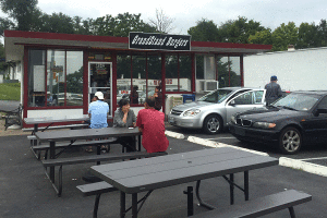 Grandstand Burgers in Overland Park.