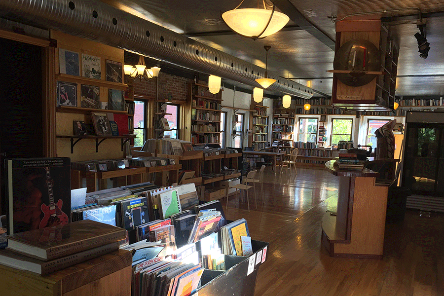 The top floor of Prosperos Books.