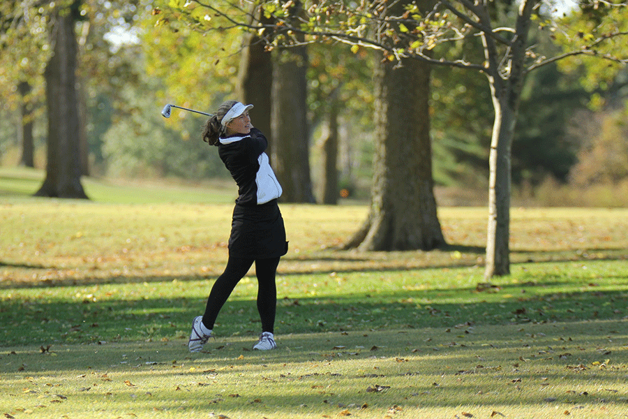 Junior Meg Green places fourth at the state tournament.