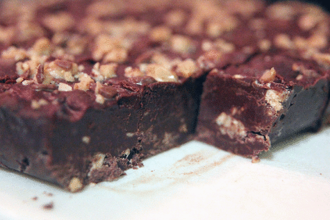 Toffee can be switched out for nuts or other additions to create different textures and tastes. 