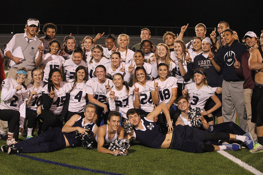 Senior girls defeated the juniors 24-18 in the annual Powder Puff football game on Tuesday, Nov. 10.