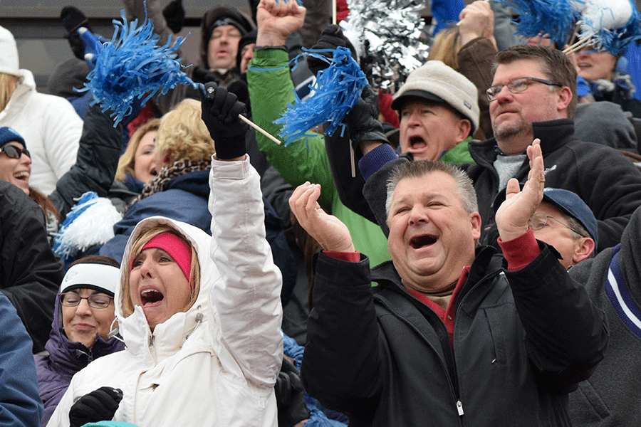 Mill Valley fans cheer. 