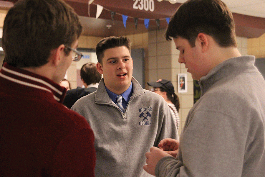 After+the+third+round+of+the+5A%2F6A+state+debate+tournament+at+Olathe+Northwest+High+School%2C+senior+Nick+Booth+discusses+his+teams+performance.