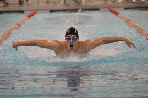 Boys swim places third at Blue Valley West meet